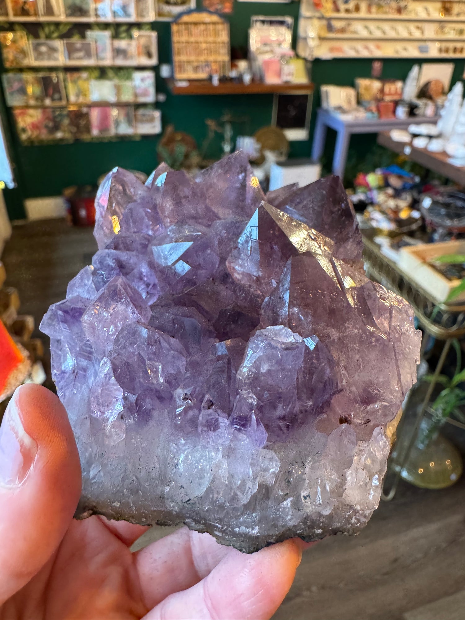 Amethyst Cluster Plate 429 g Brazil - Moon Room Shop and Wellness
