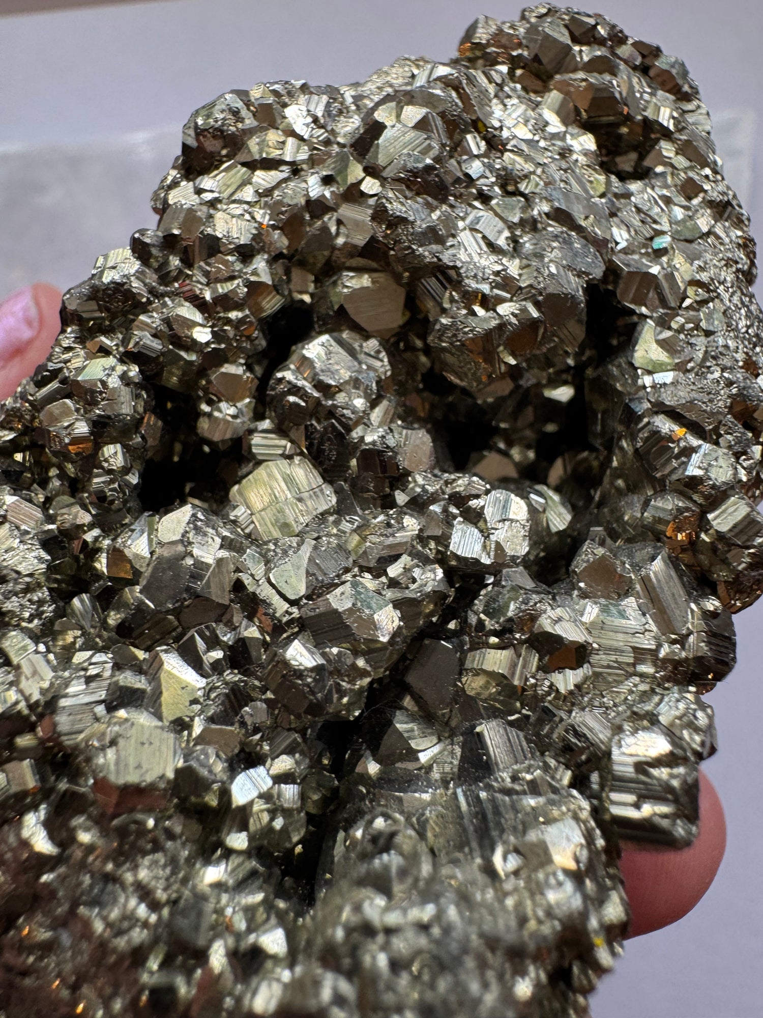 High Grade Peruvian Pyrite Cluster 1.03 lb Peru - Moon Room Shop and Wellness