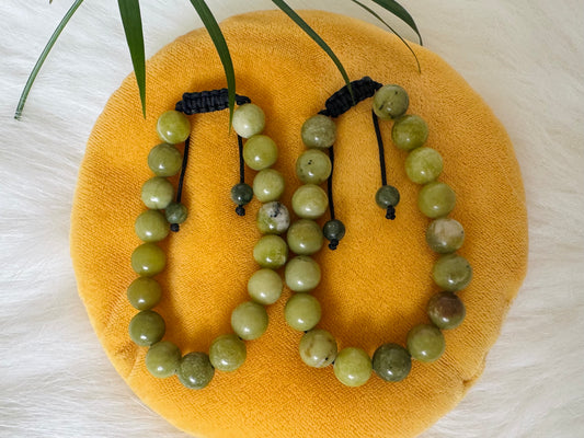 Grade A++ Chinese Jade Adjustable Bracelet - Moon Room Shop and Wellness