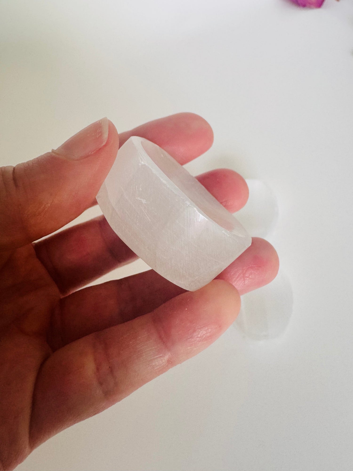 Selenite Serenity/No Worry Stone - Moon Room Shop and Wellness