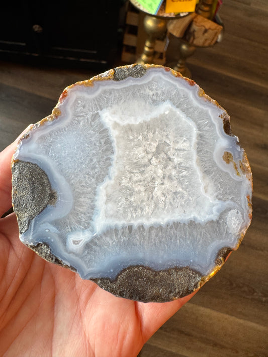 Las Choyas Geode/ Coconut Geode -Agate- Chihuahua, Mexico 410 g - Moon Room Shop and Wellness