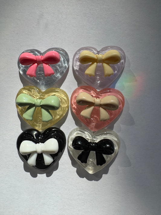Heart Charm with Bow - Moon Room Shop and Wellness