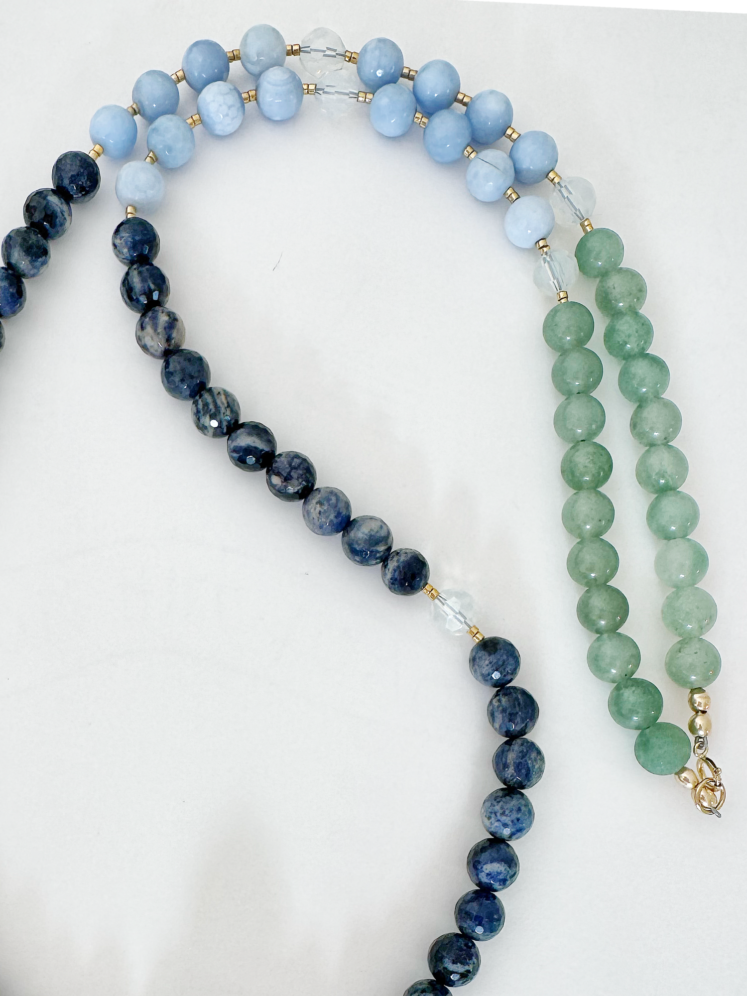 Chlorite Quartz Point Handmade Beaded Necklace - Moon Room Shop and Wellness