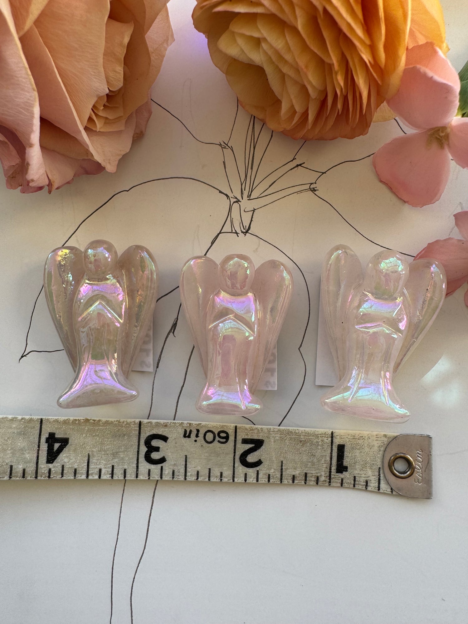 Angel Aura Rose Quartz Angel Mini - Moon Room Shop and Wellness