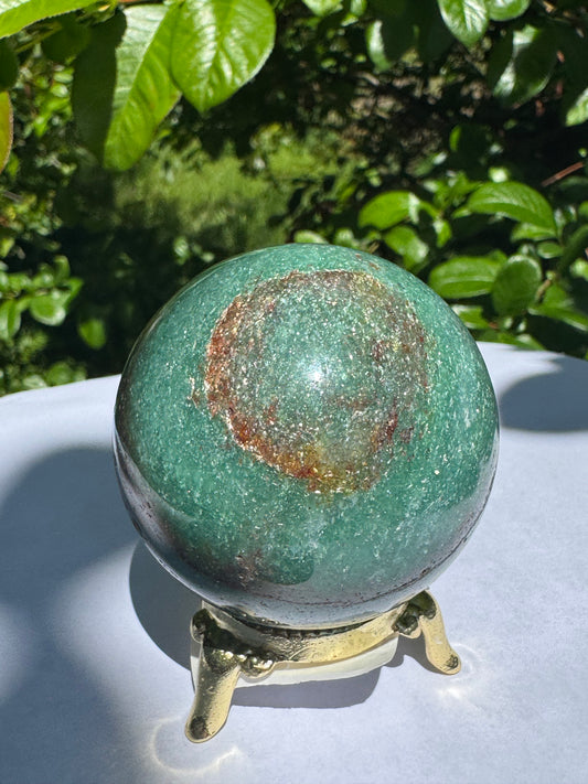 Green Aventurine  Beautiful Sphere - Brazil  208 g - Moon Room Shop and Wellness