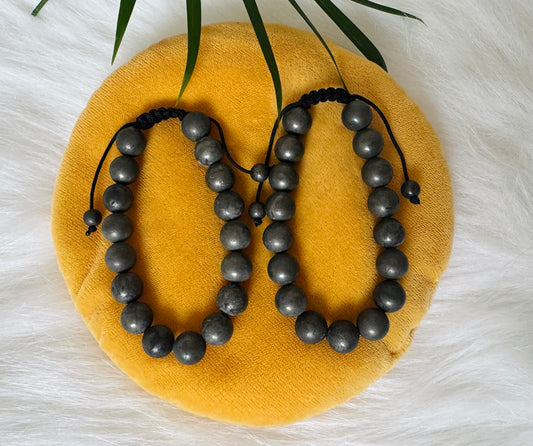 Pyrite Grade A ++ 10 mm Adjustable Bracelet - Moon Room Shop and Wellness