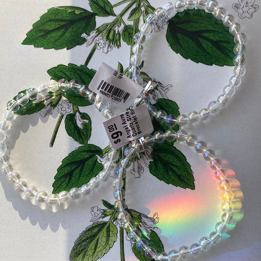 Angel Aura Quartz Stretch Bracelet 6mm - Moon Room Shop and Wellness