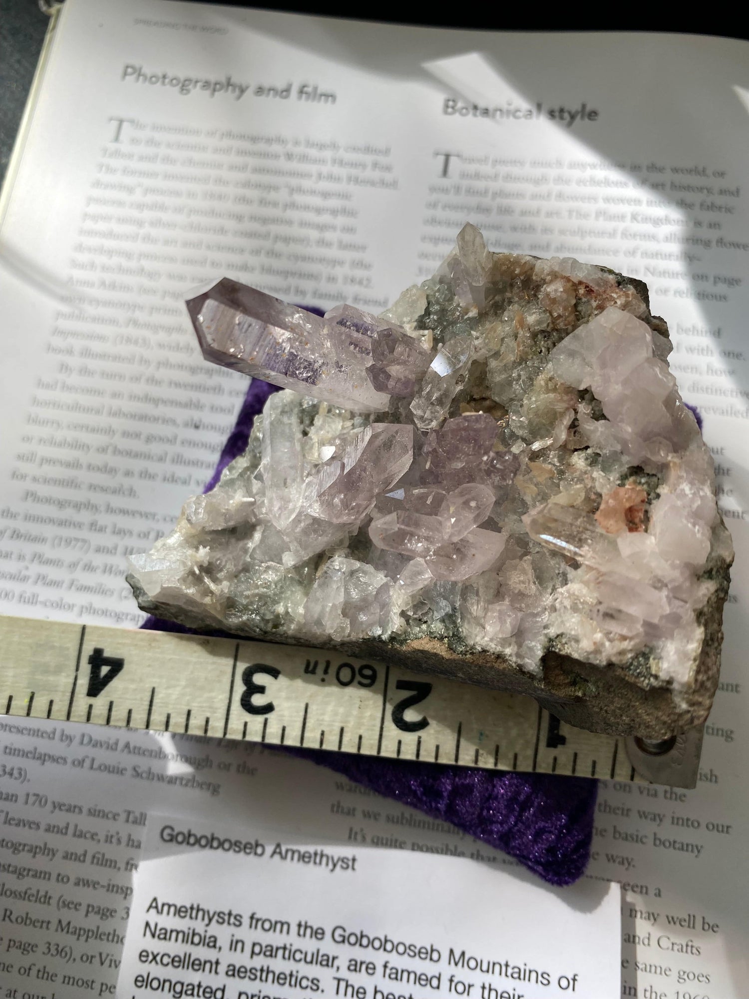 Goboboseb Amethyst on the Matrix 298 g Namibia - Moon Room Shop and Wellness