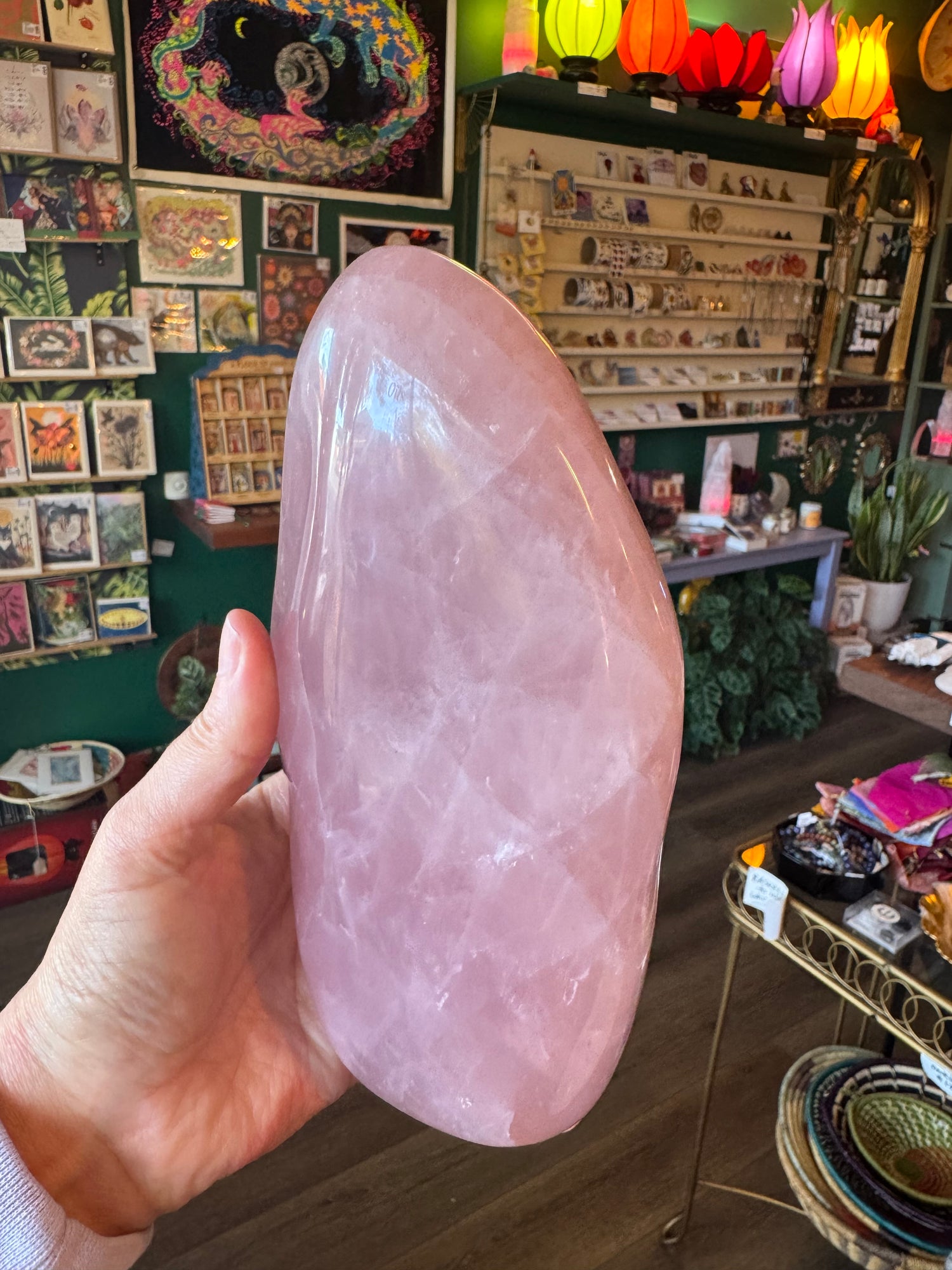 Rose Quartz Freeform 4.2 lb Madagascar Beauty - Moon Room Shop and Wellness
