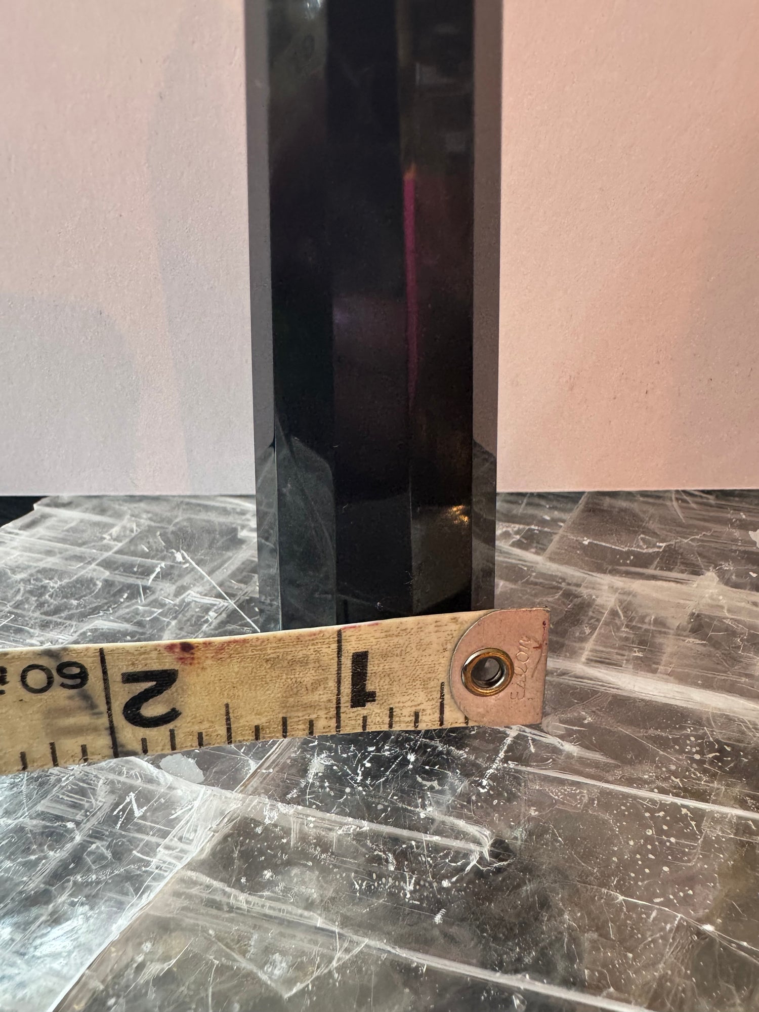 Black Obsidian Faceted Tower 121 g - Moon Room Shop and Wellness