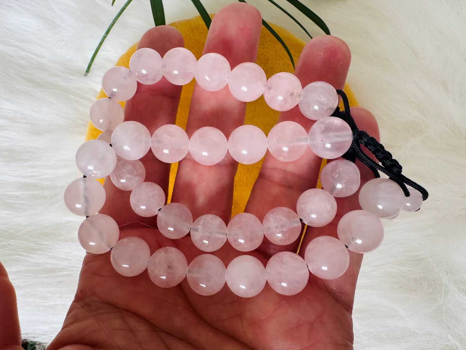 Rose Quartz Adjustable Bracelet 10 mm - Moon Room Shop and Wellness