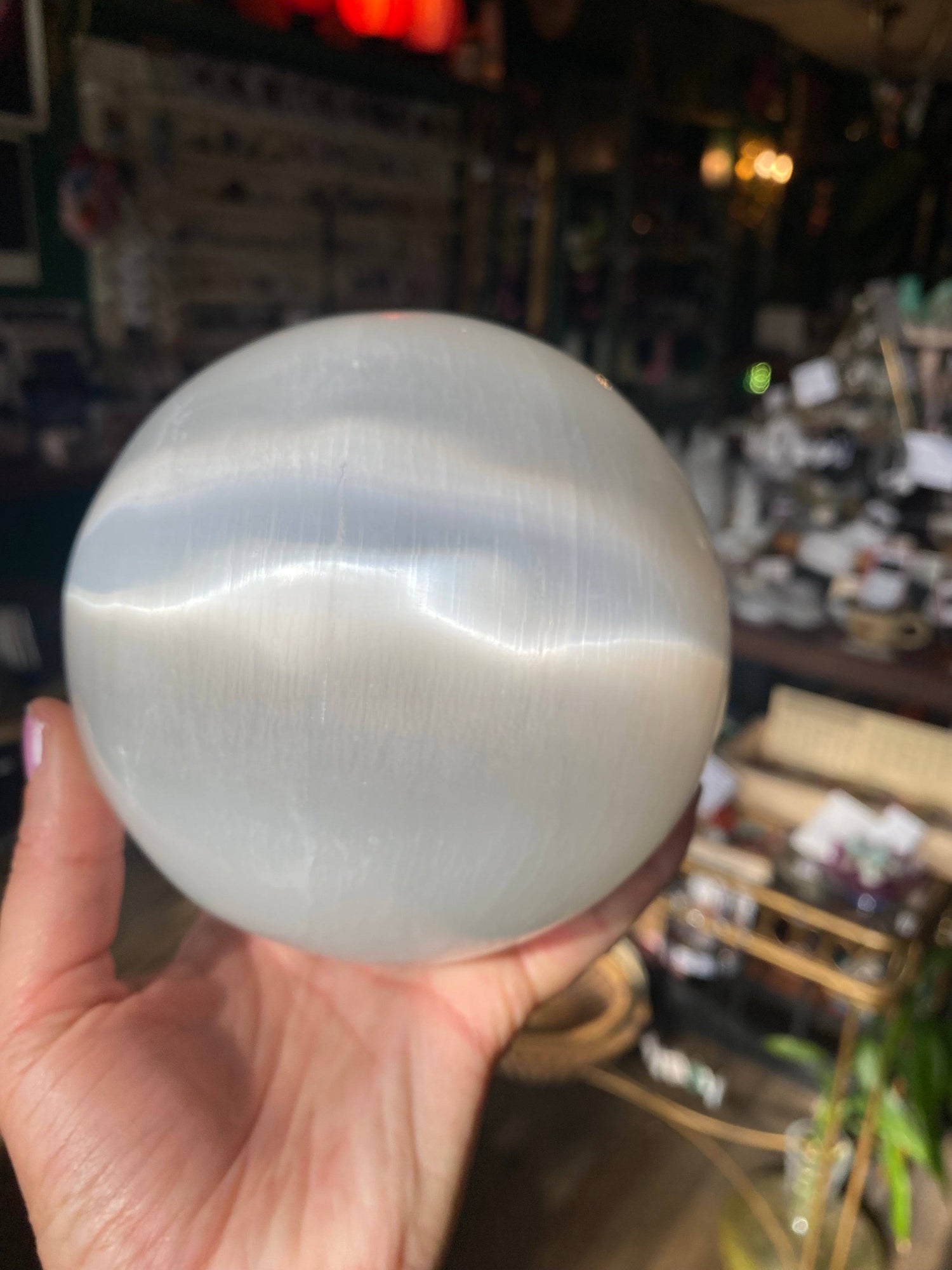 Large Selenite Sphere 5.17 lbs - Moon Room Shop and Wellness