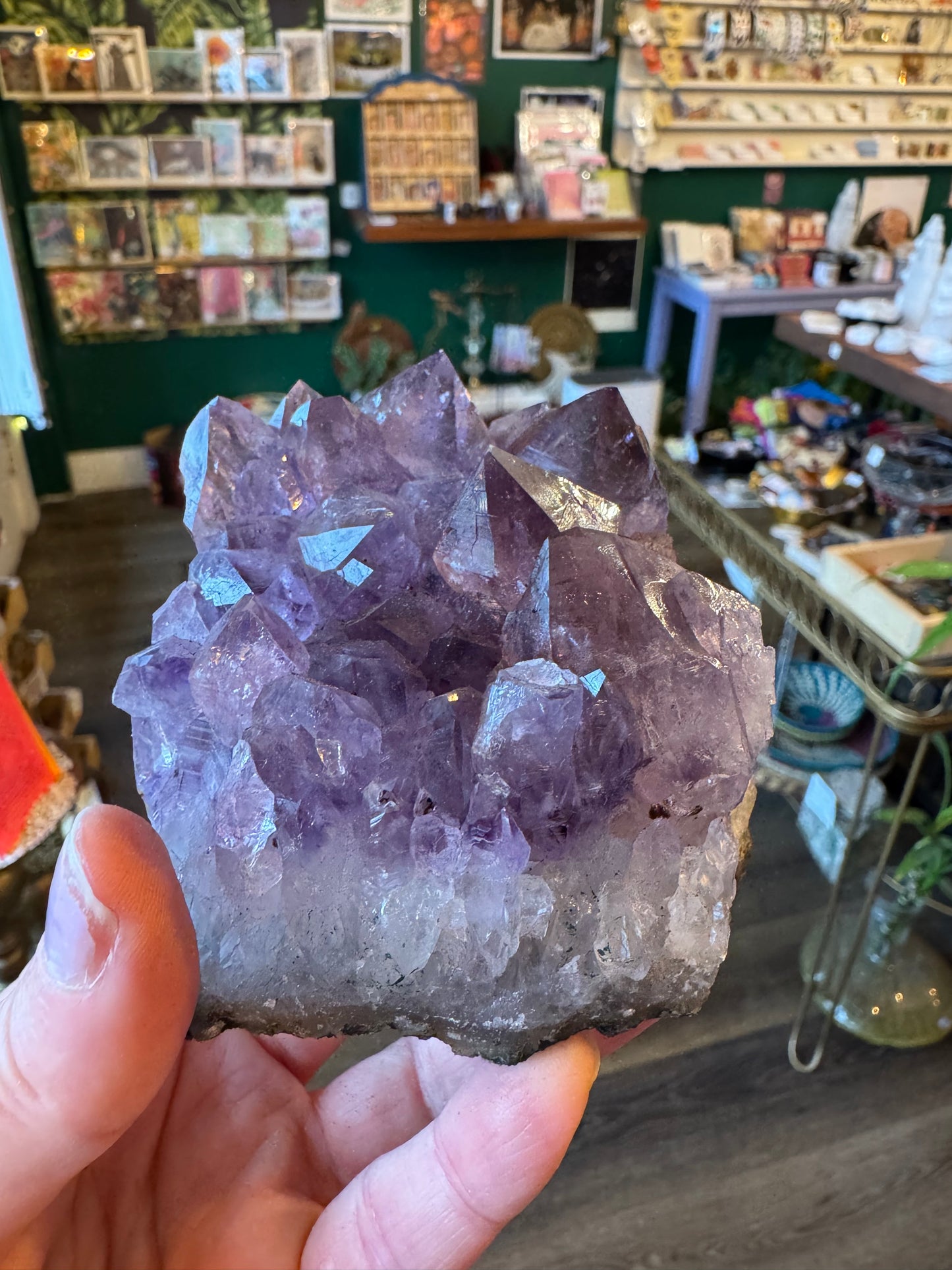 Amethyst Cluster Plate 429 g Brazil - Moon Room Shop and Wellness