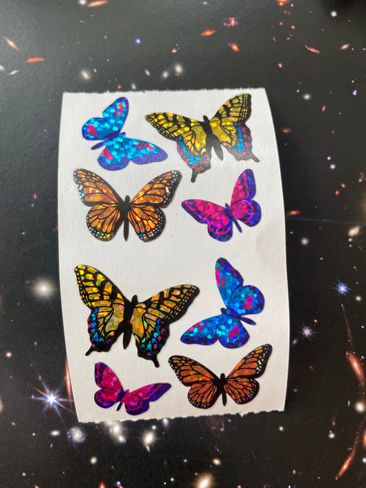 1 Mini Butterflies Sticker Sheet - Moon Room Shop and Wellness