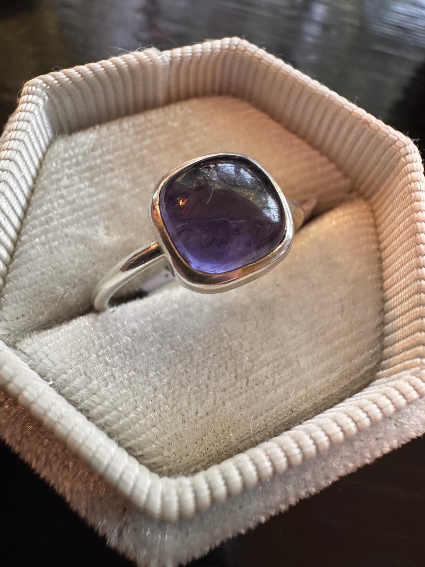 Iolite Sterling Silver Ring Size 8