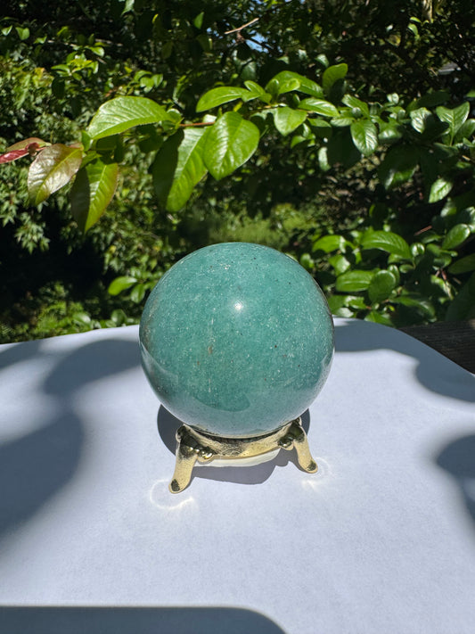Green Aventurine  Beautiful Sphere - Brazil  208 g - Moon Room Shop and Wellness