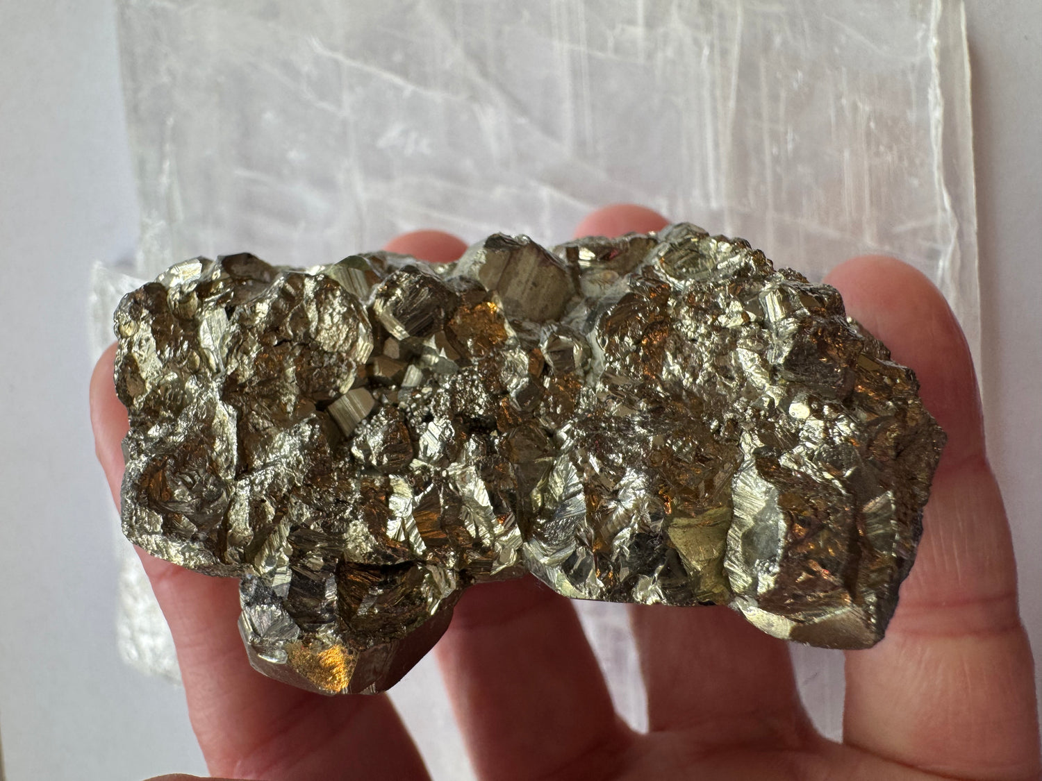 High Grade Peruvian Pyrite Cluster 227 g -Peru - Moon Room Shop and Wellness