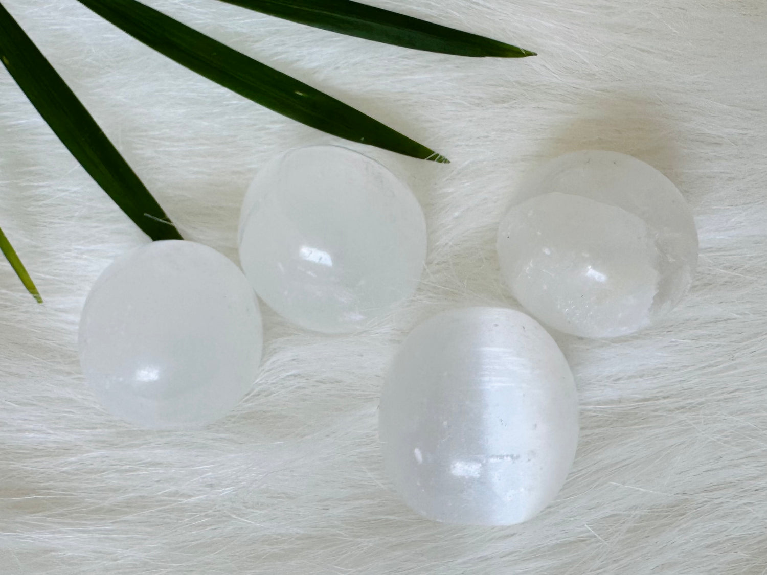 Satin Spar aka Selenite Tumbled - Moon Room Shop and Wellness