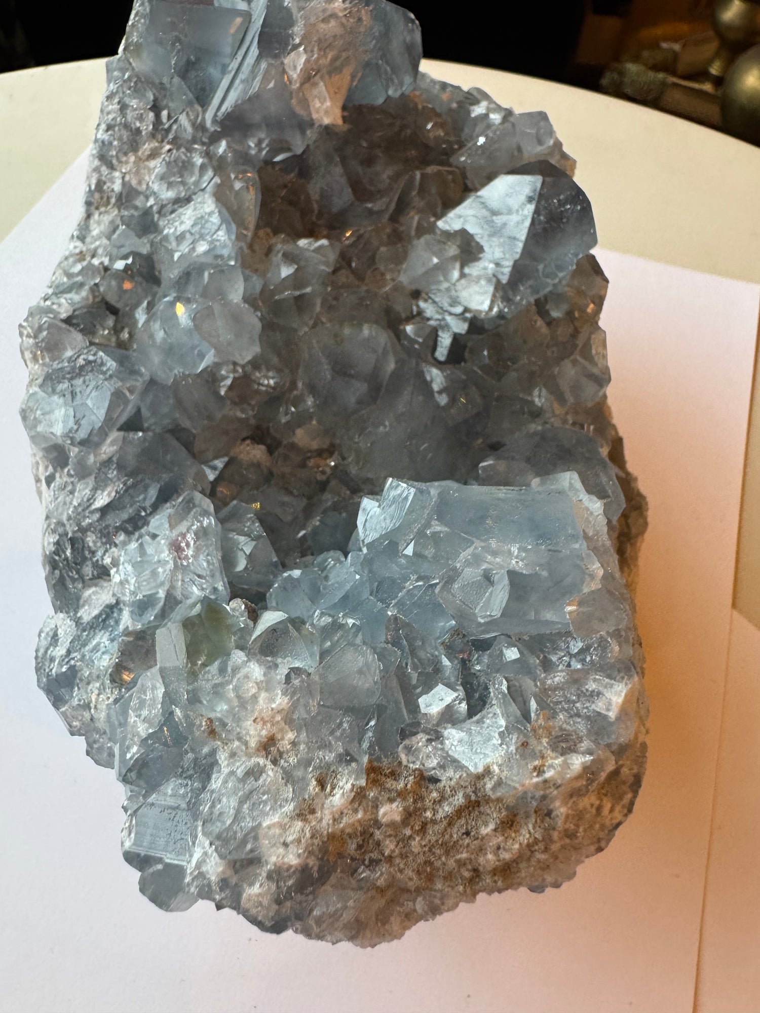Celestite Geode 7.24 lb - Moon Room Shop and Wellness