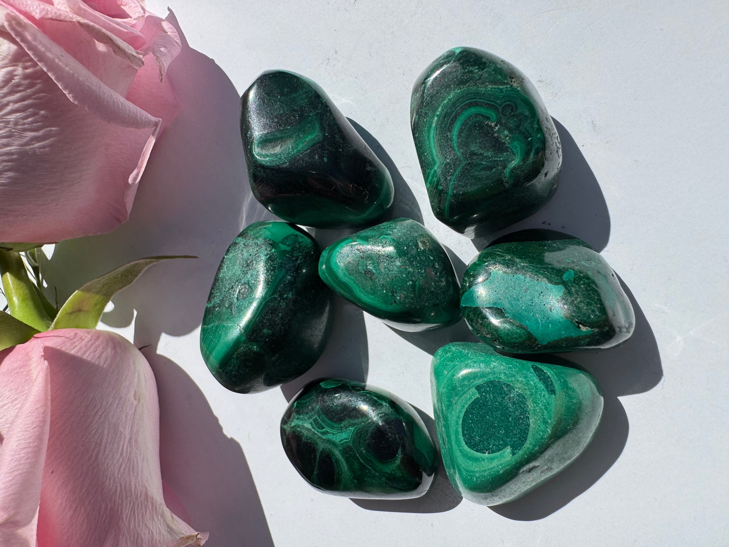 Malchite Tumbled Small - Moon Room Shop and Wellness
