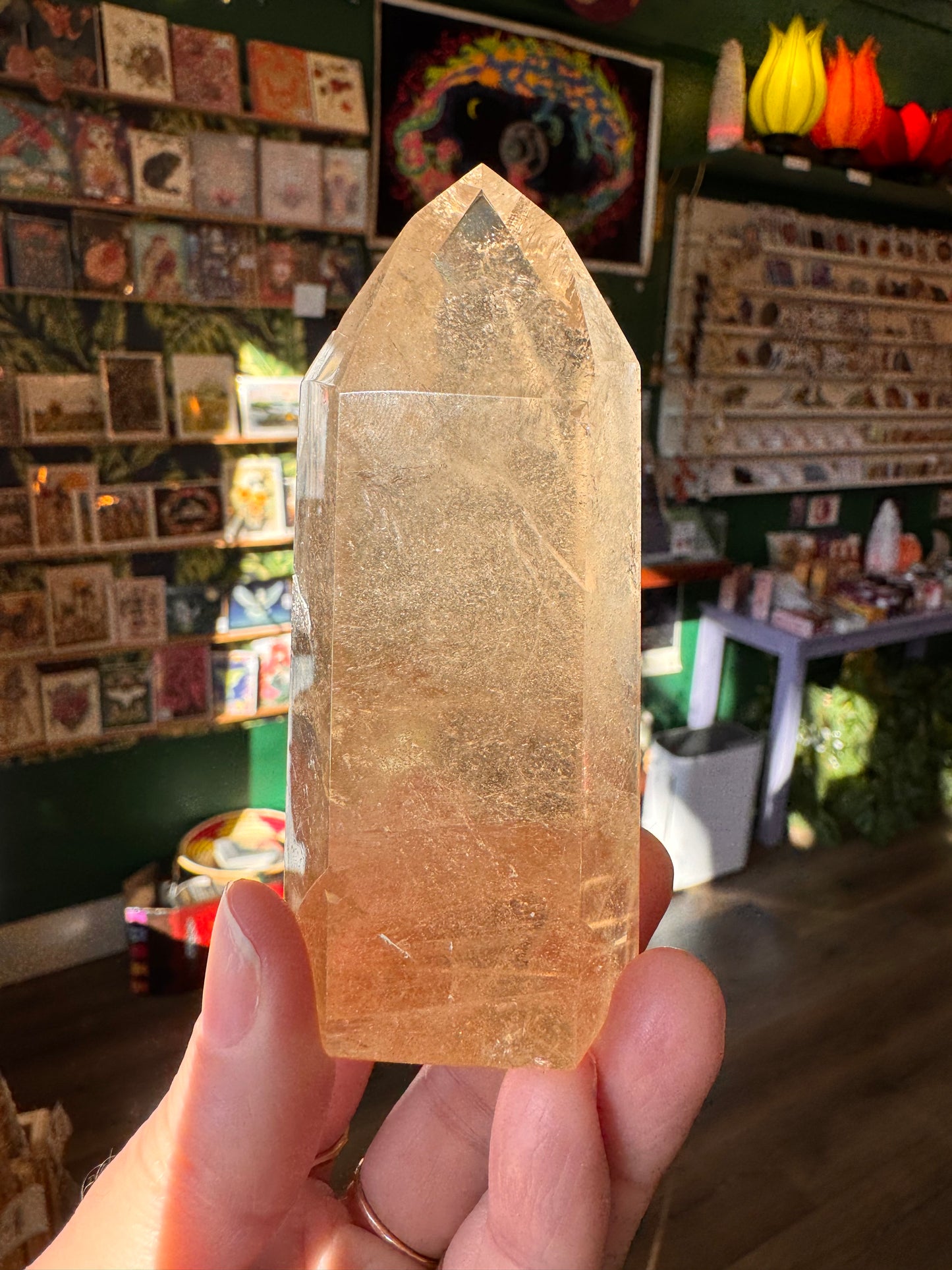Natural Citrine Tower 183 g Aracuai, Minas Gerais, Brazil - Moon Room Shop and Wellness