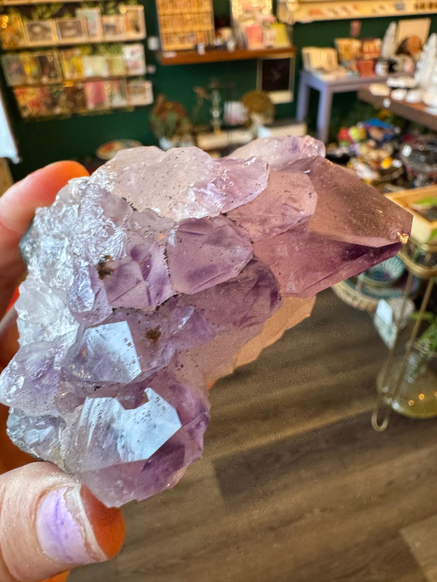 Amethyst Cluster Plate 401 g Brazil - Moon Room Shop and Wellness