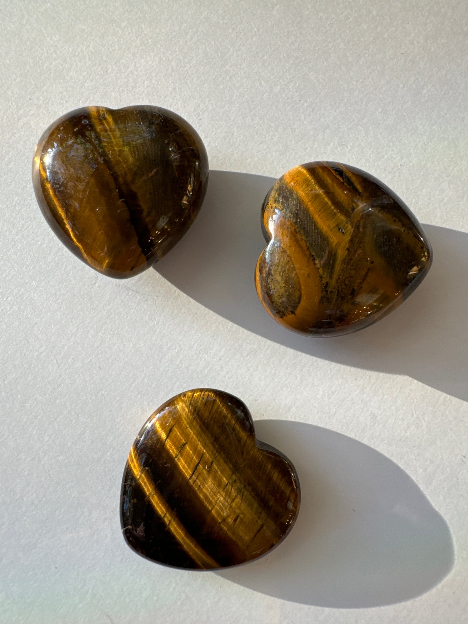 Tigers Eye Heart 1" - Moon Room Shop and Wellness