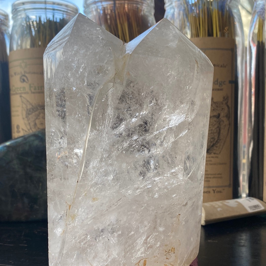 Clear Quartz Standing Point Collection Piece - Moon Room Shop and Wellness
