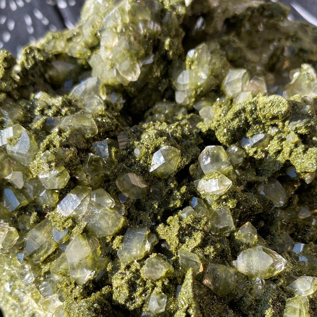 Epidote Quartz Specimen... dreammmmmy 2.64 lbs - Moon Room Shop and Wellness