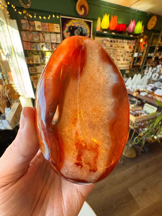 Carnelian Bowl 1.13 lb- Madagascar - Moon Room Shop and Wellness