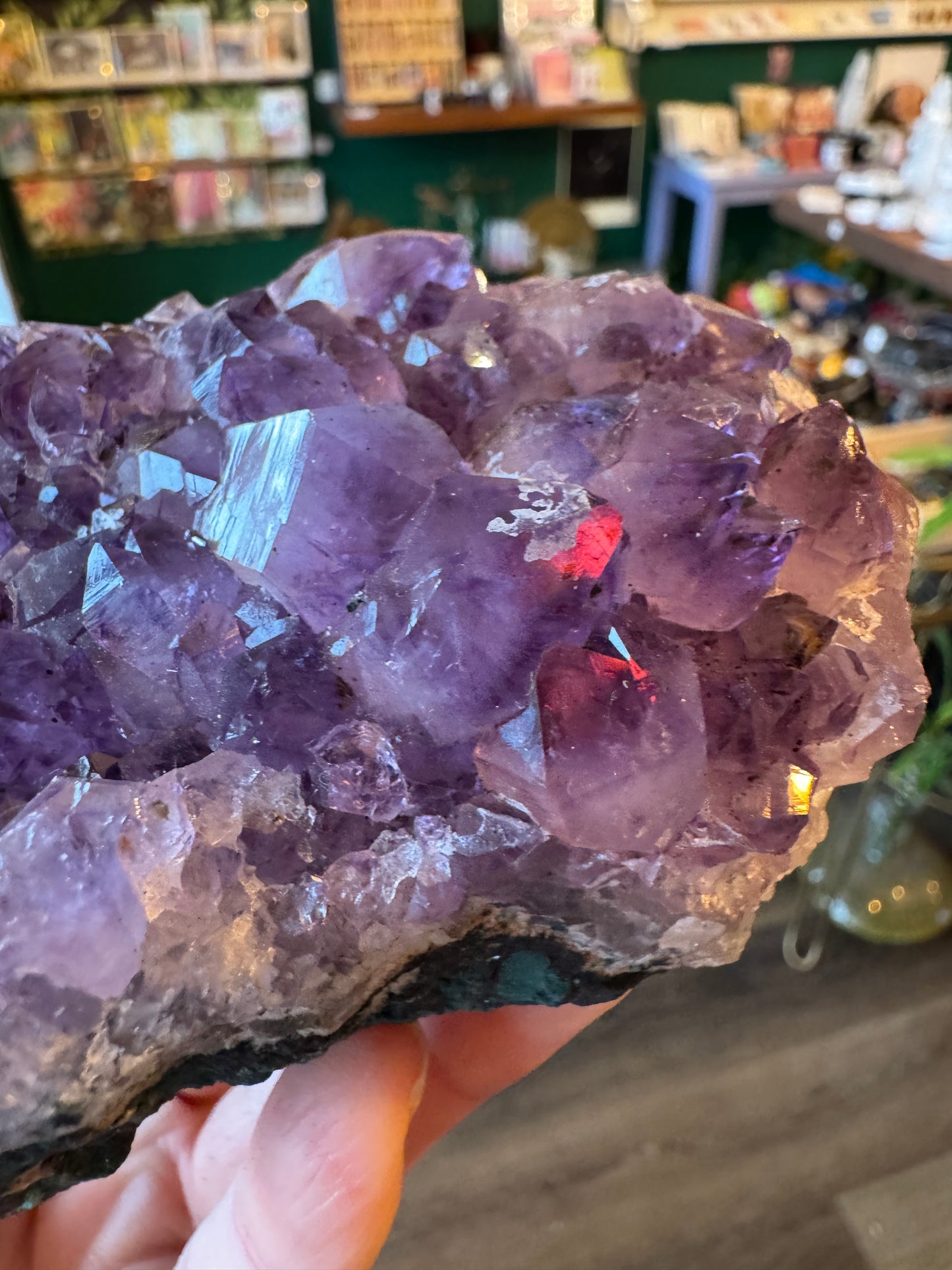 Amethyst Cluster Plate 393 g Brazil - Moon Room Shop and Wellness