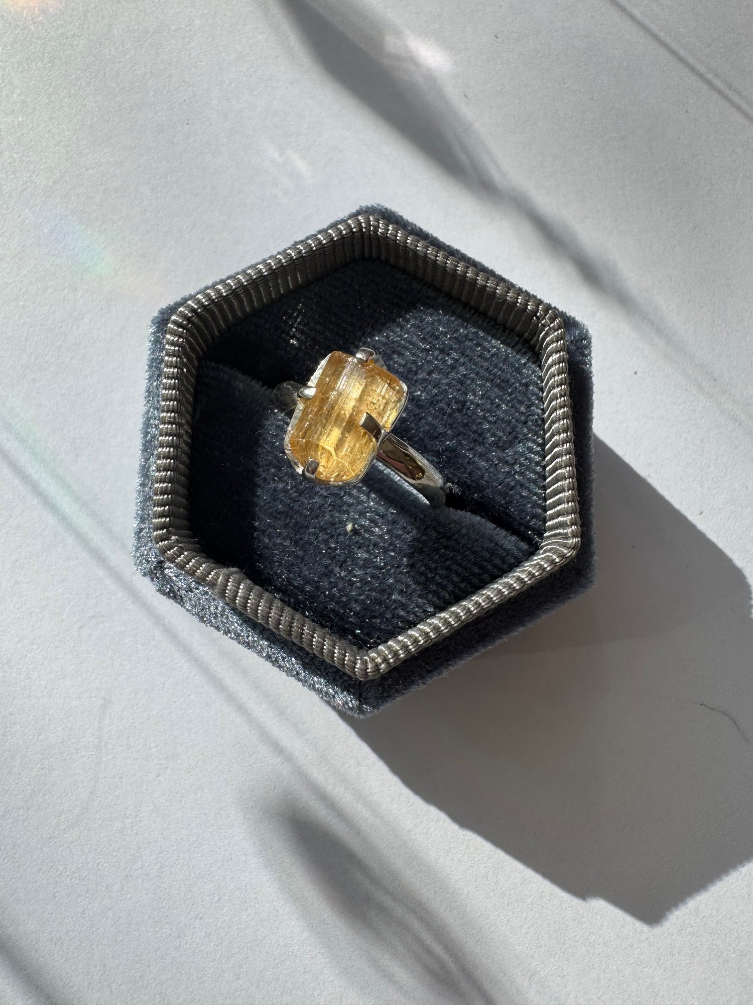 Imperial Topaz Sterling Silver Ring Size 8 - Moon Room Shop and Wellness