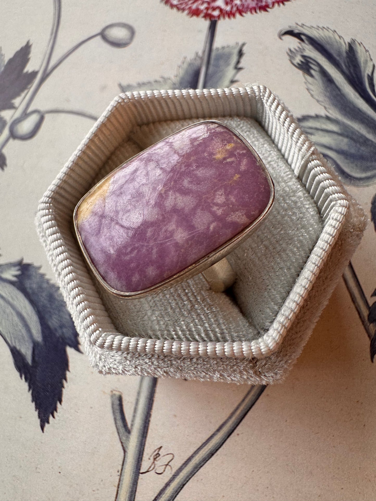 Phosphosiderite Sterling Silver Adjustable Ring - Moon Room Shop and Wellness
