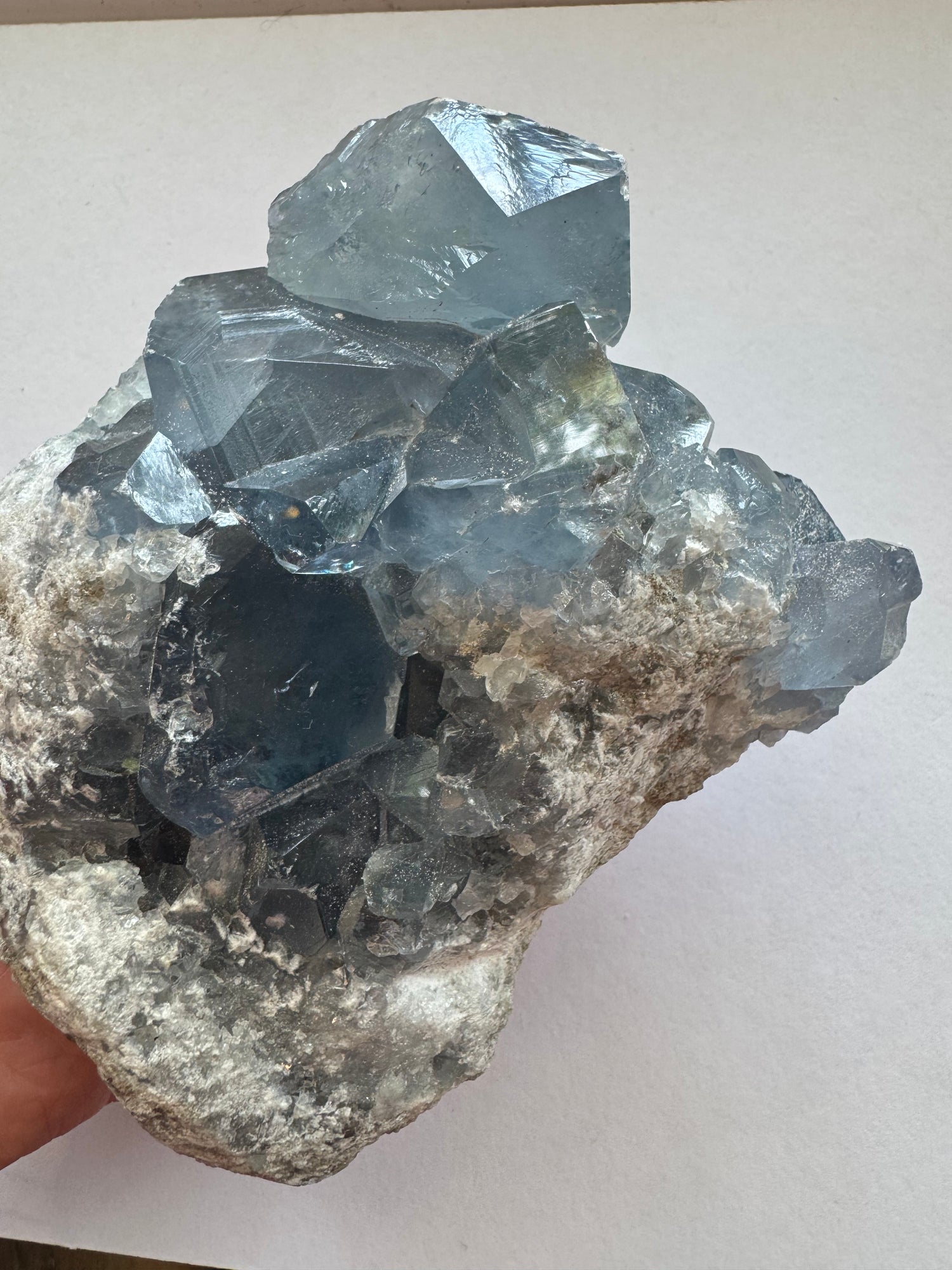 Celestite Cluster 2.08 lb - Moon Room Shop and Wellness