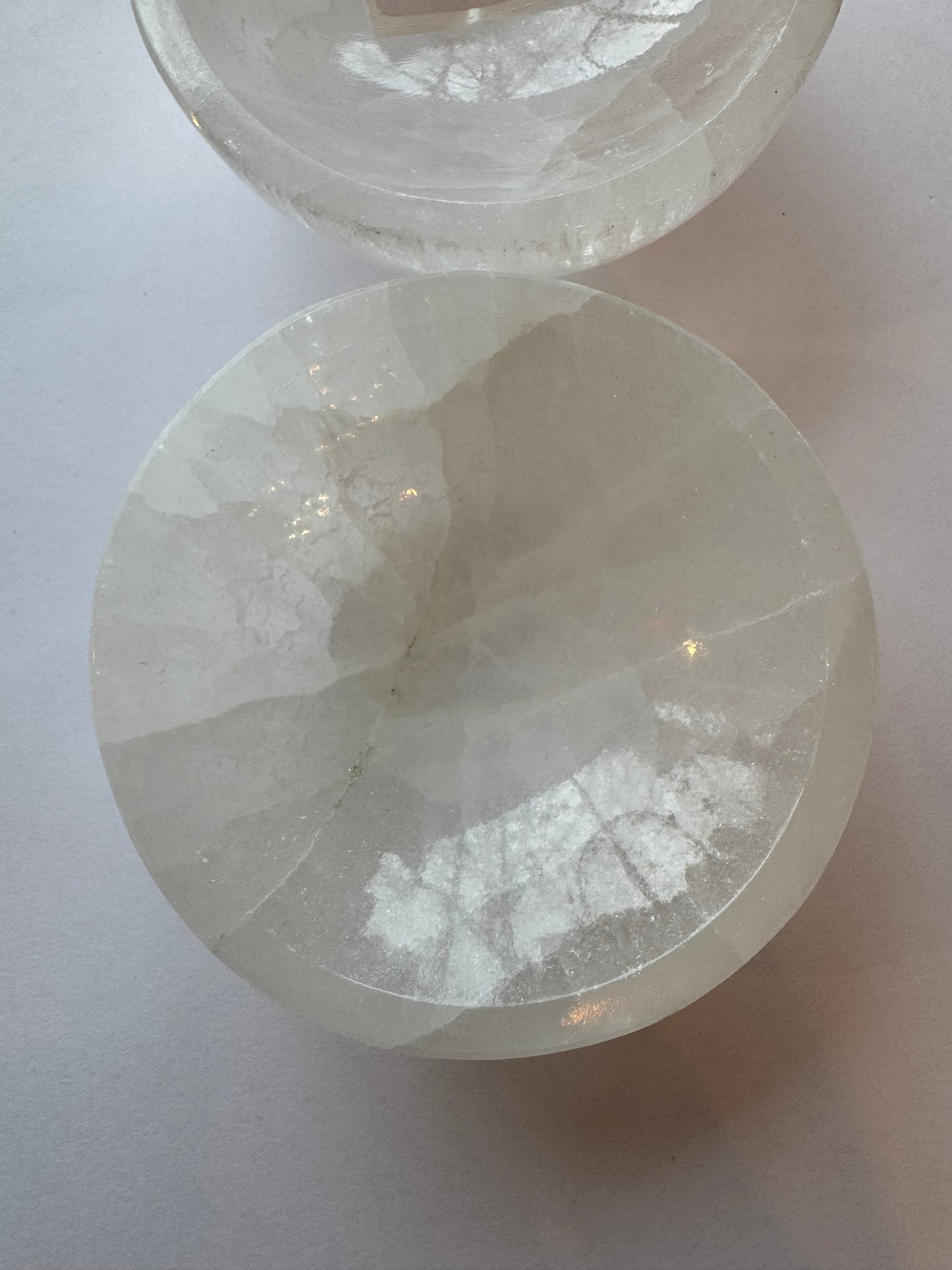Selenite (satin spar) Round Mini Bowl - Moon Room Shop and Wellness