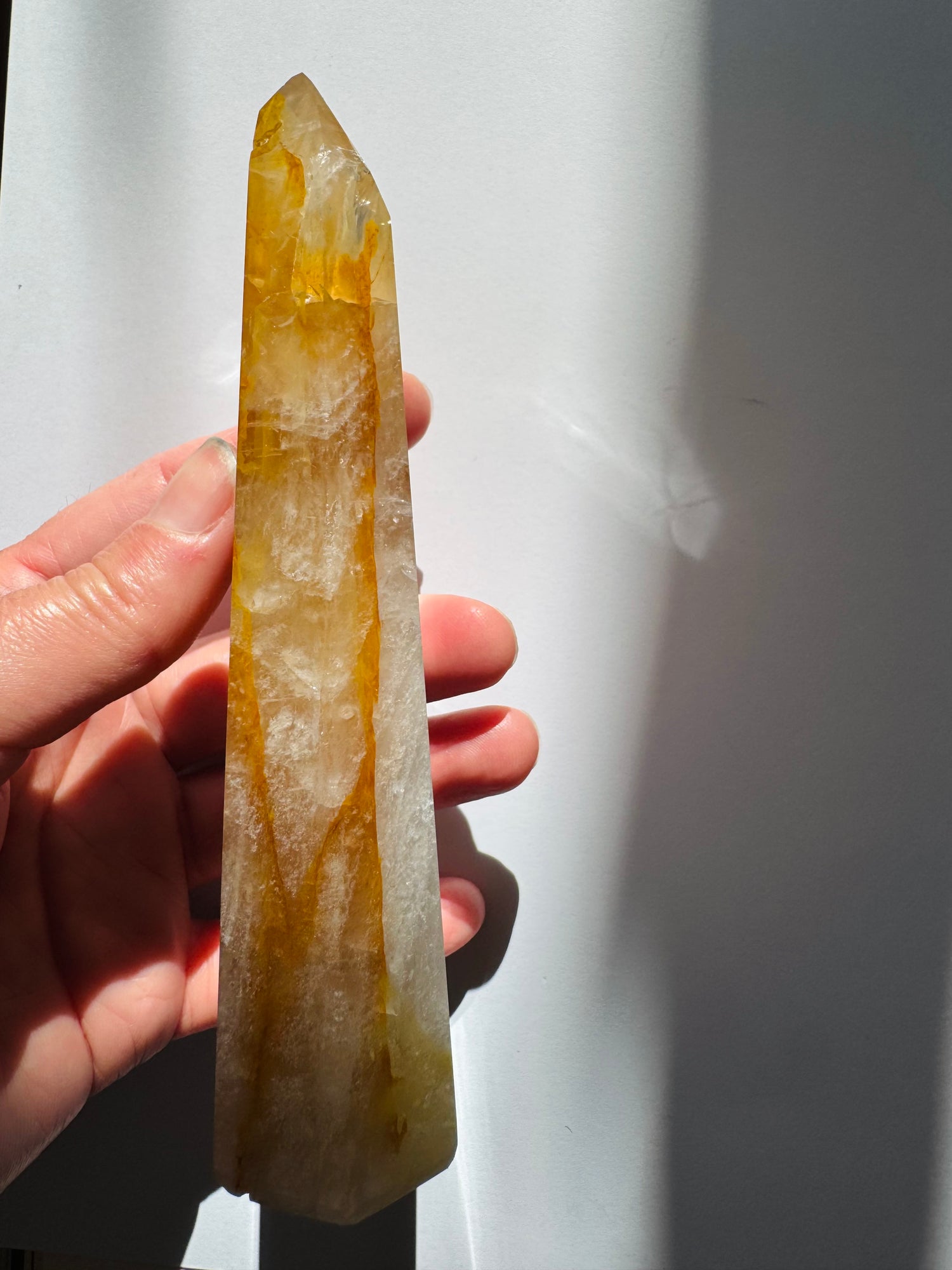 Golden Healer Quartz Tower 296 g Brazil - Divine Beauty - Moon Room Shop and Wellness