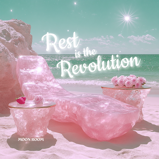 Rest is the Revolution Consciousness Card - 2x2 inch - Moon Room Shop and Wellness