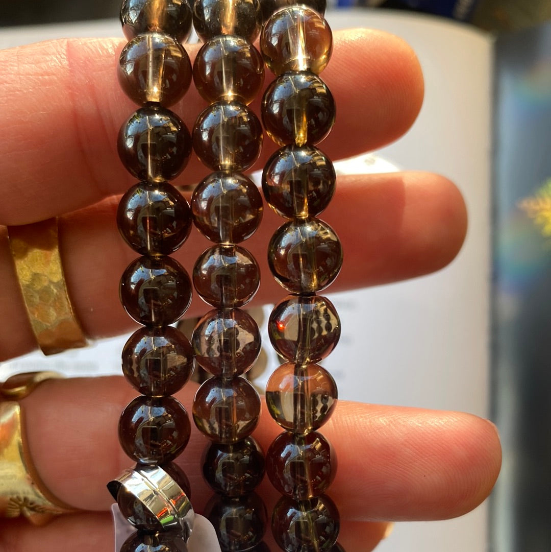 Smoky Quartz Stretch Bracelet - Moon Room Shop and Wellness