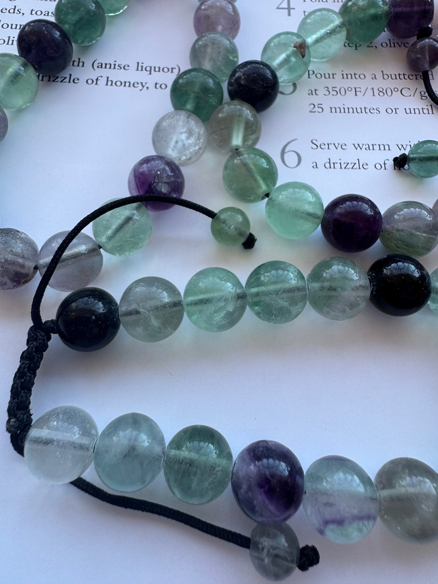 Rainbow Fluorite Adjustable 10mm Bracelet - Moon Room Shop and Wellness