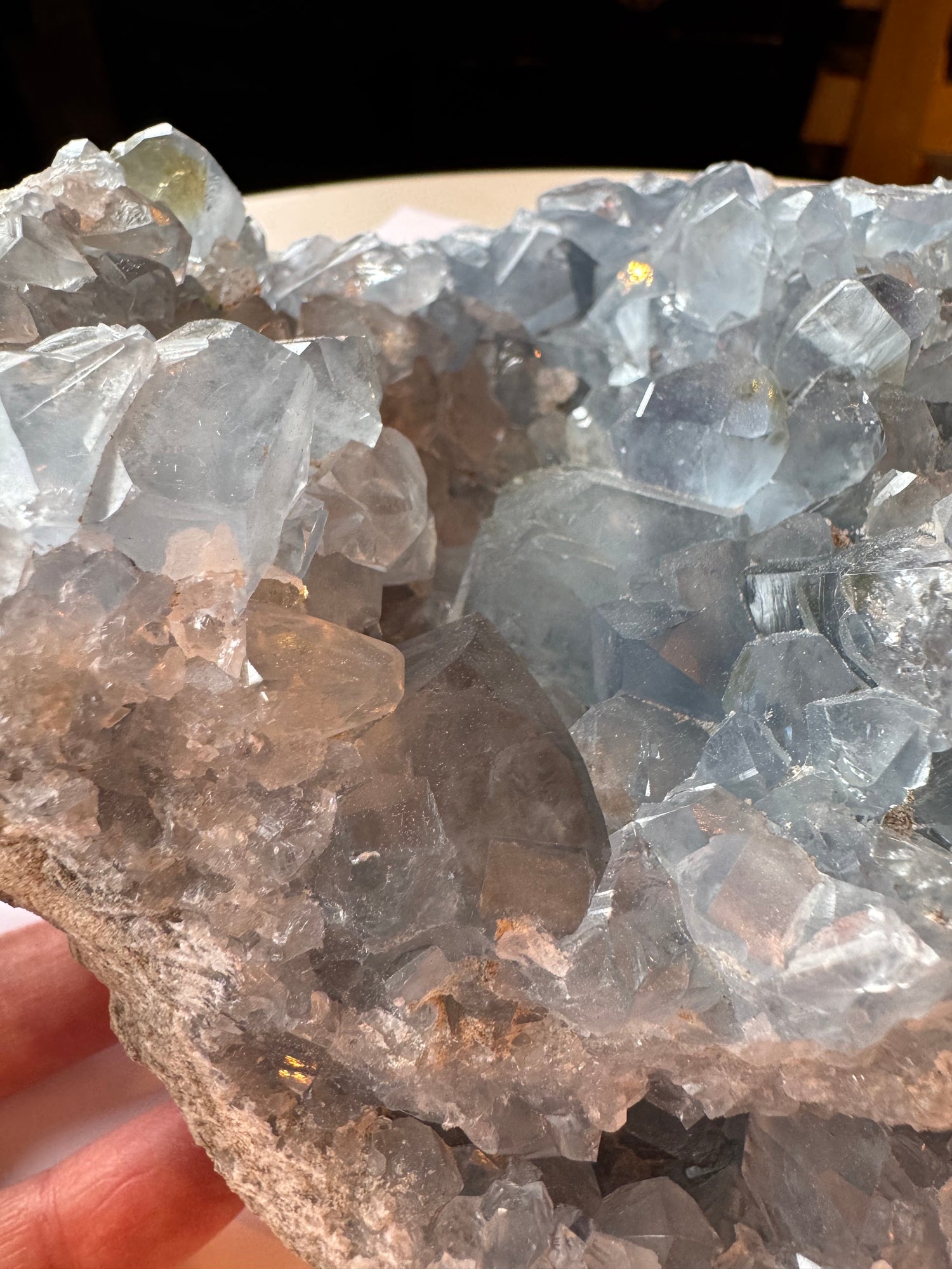 Celestite Geode 7.24 lb - Moon Room Shop and Wellness