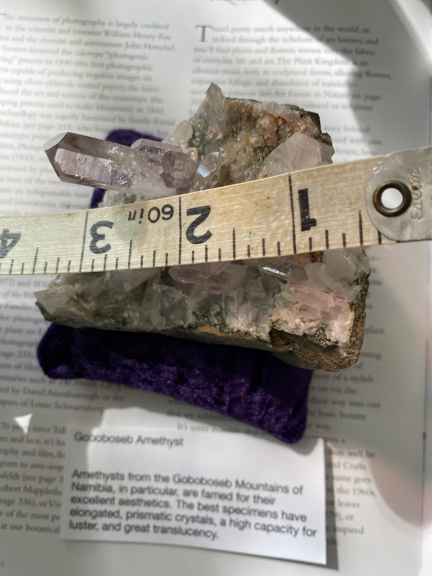 Goboboseb Amethyst on the Matrix 298 g Namibia - Moon Room Shop and Wellness