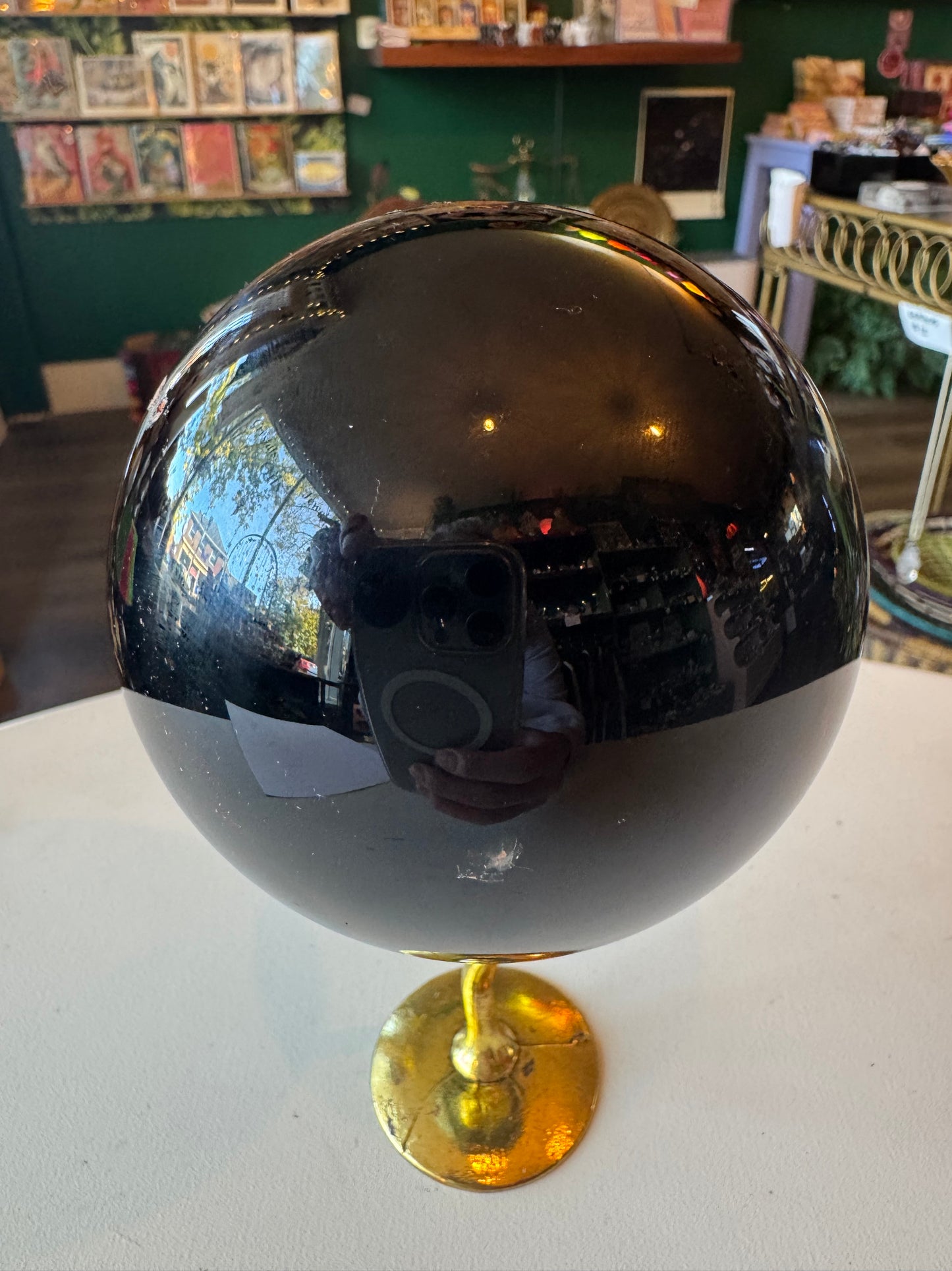 Black Obsidian Sphere 1.77 lb - Moon Room Shop and Wellness