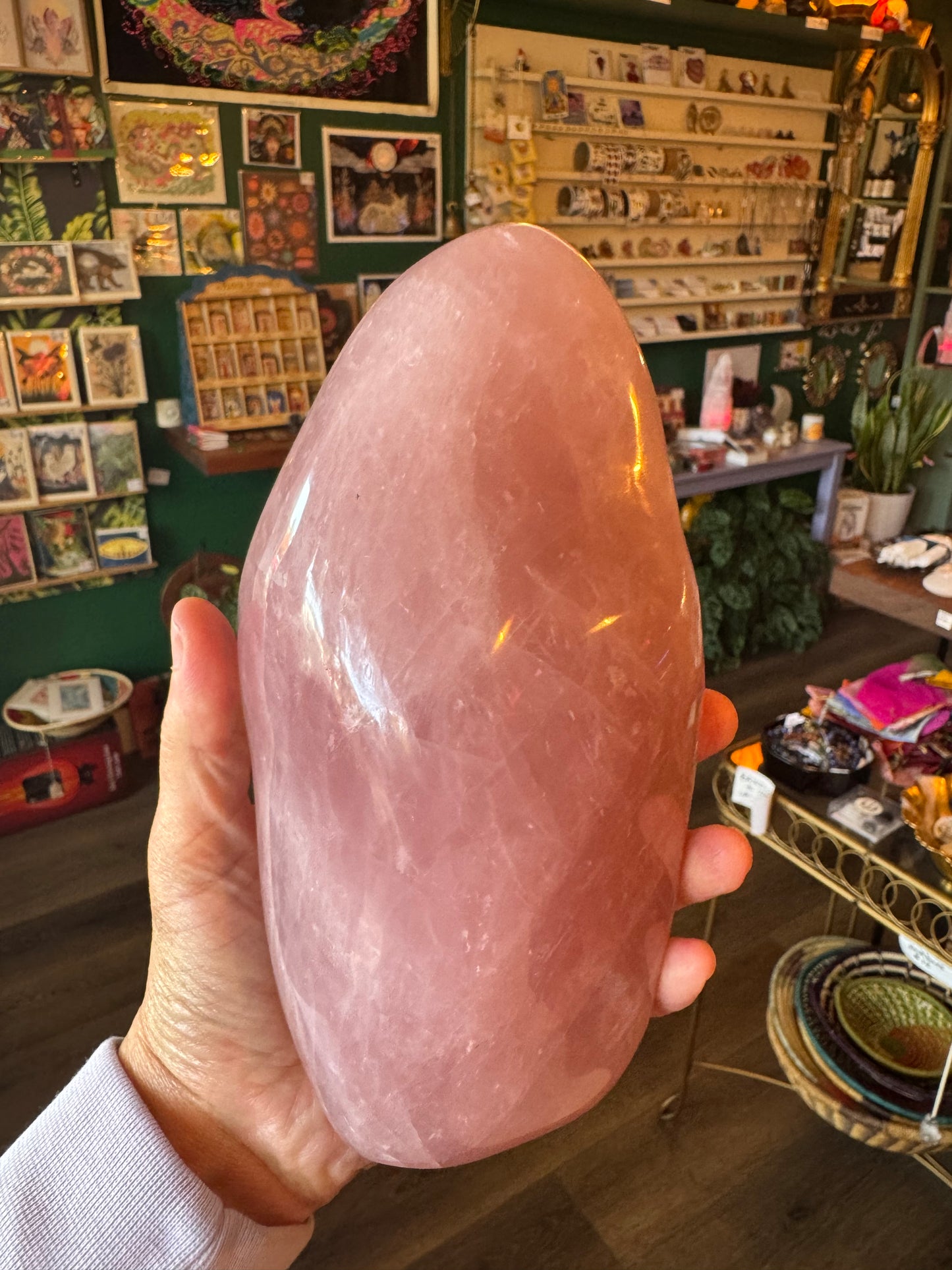 Rose Quartz Freeform 4.2 lb Madagascar Beauty - Moon Room Shop and Wellness