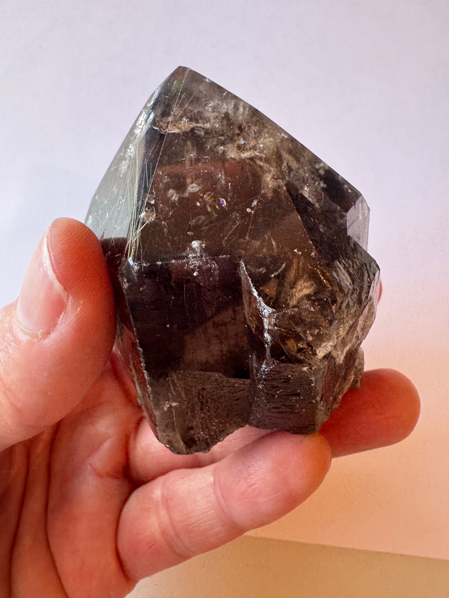 Smoky Quartz Rutilated Healing Point 174 g - Moon Room Shop and Wellness