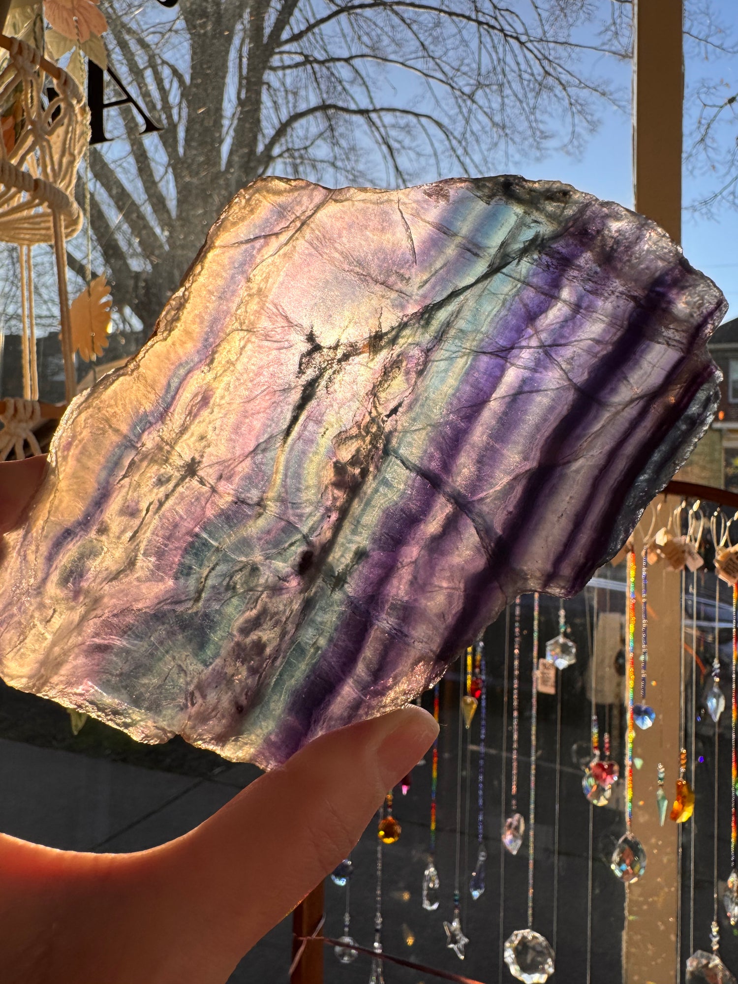 Fluorite SLab 353 g China - Moon Room Shop and Wellness