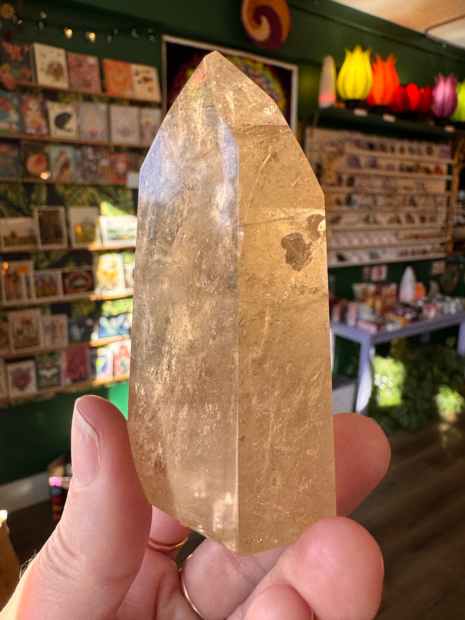 Natural Citrine Tower 143 g Aracuai, Minas Gerais, Brazil - Moon Room Shop and Wellness
