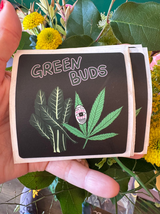 Green Buds Sticker by Moon Room - Moon Room Shop and Wellness