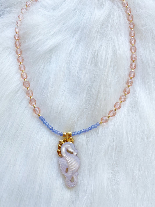Unicorn + Tanzanite Beaded Necklace one of a kind✨ - Moon Room Shop and Wellness