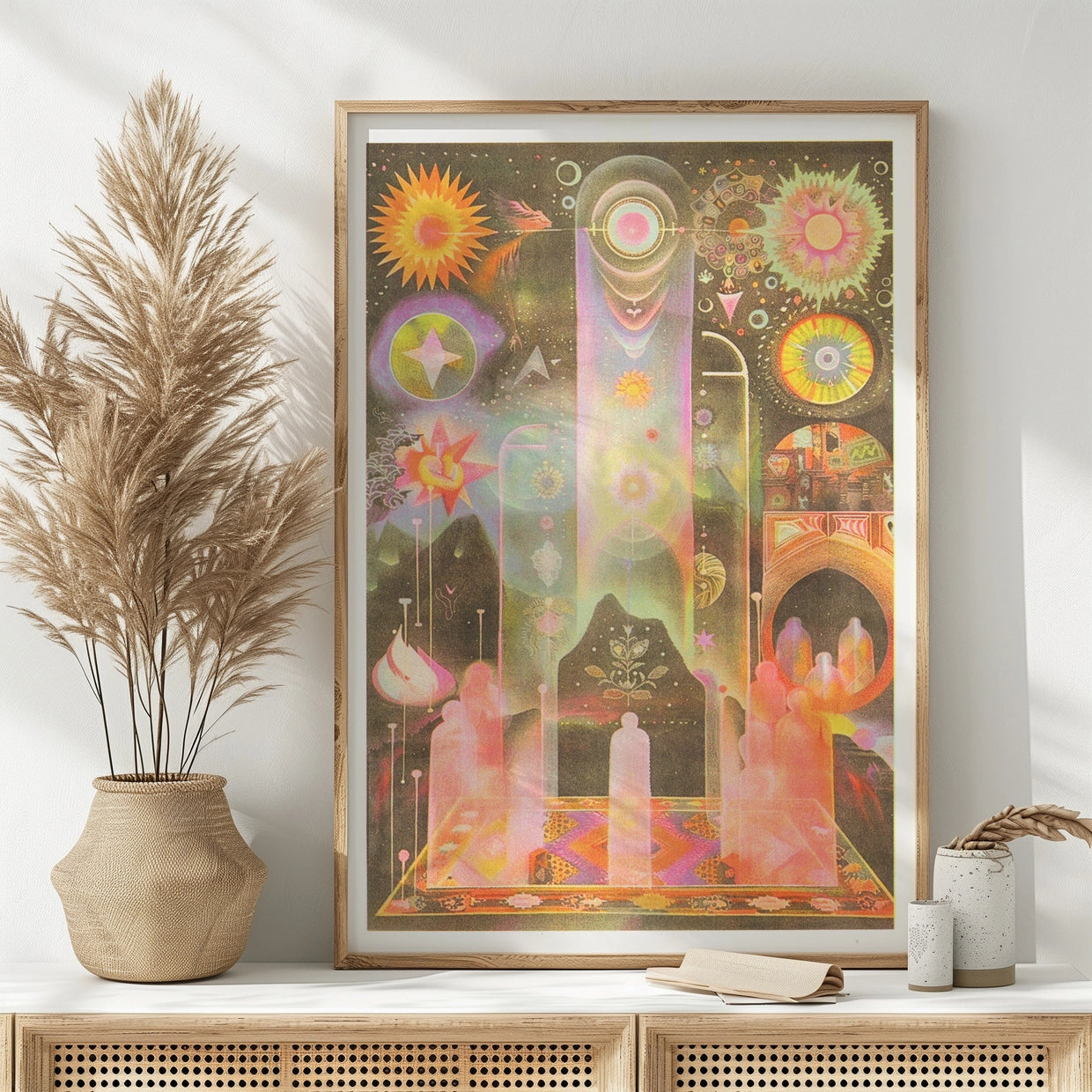 Passages Sun Risograph Poster 11x17 - Moon Room Shop and Wellness