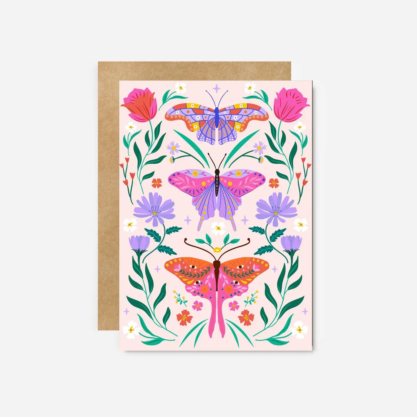 Botanical Moth Greeting Card-Blank Inside - Moon Room Shop and Wellness